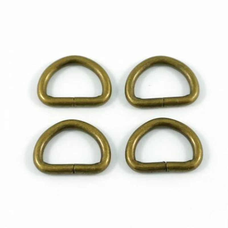 Emmaline Bags: 1/2" D-rings-Antique Brass