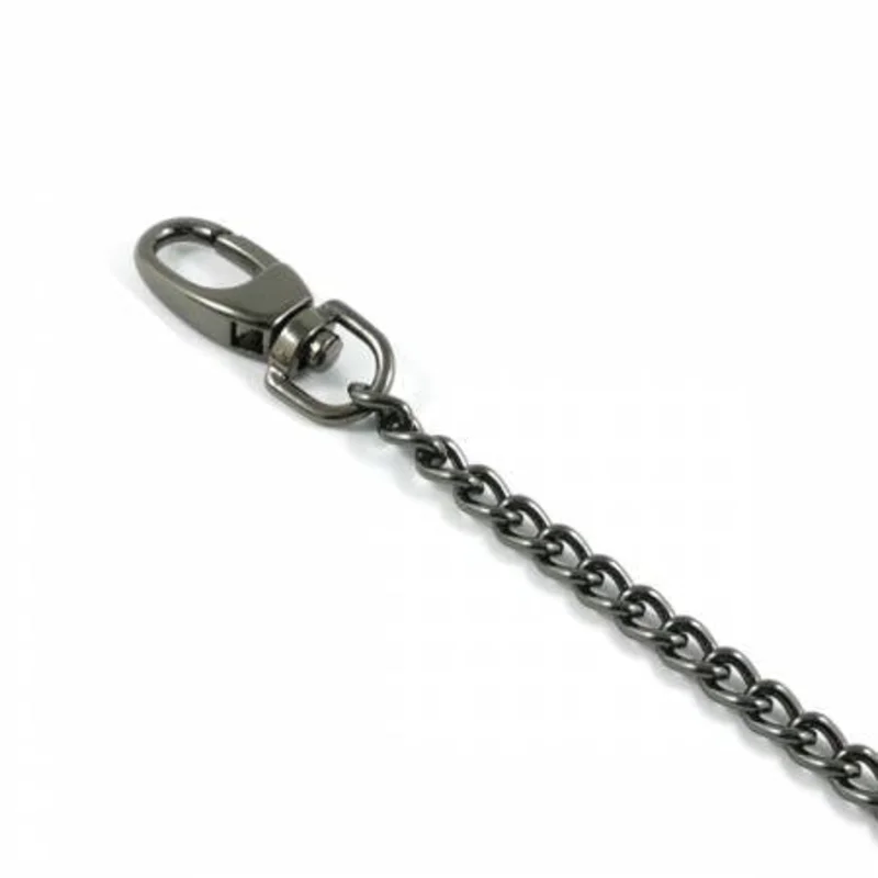 Emmaline Bags: Purse Chain with Hooks 44"-Gunmetal