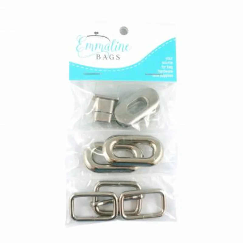 Emmaline Bags: Spring Sling Hardware Kit-Nickel