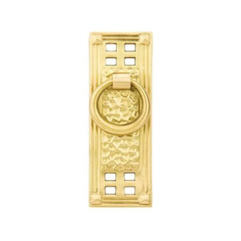 Emtek - Arts & Crafts Collection - Hammered Vertical Ring Pull