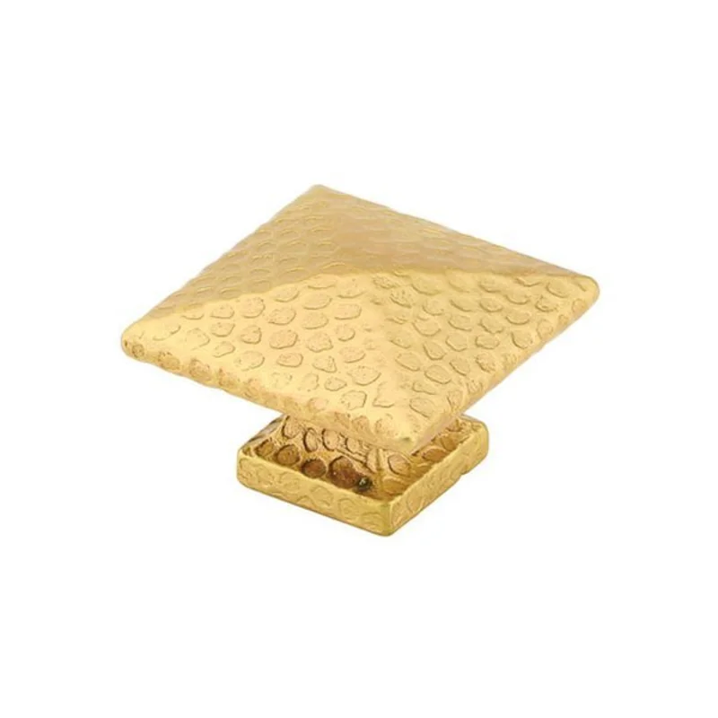 Emtek - Arts & Crafts Collection - Square Dimpled Cabinet Knob