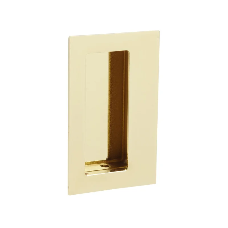 Emtek - Door Accessories - Rectangular Flush Pull w/ Offset Pocket