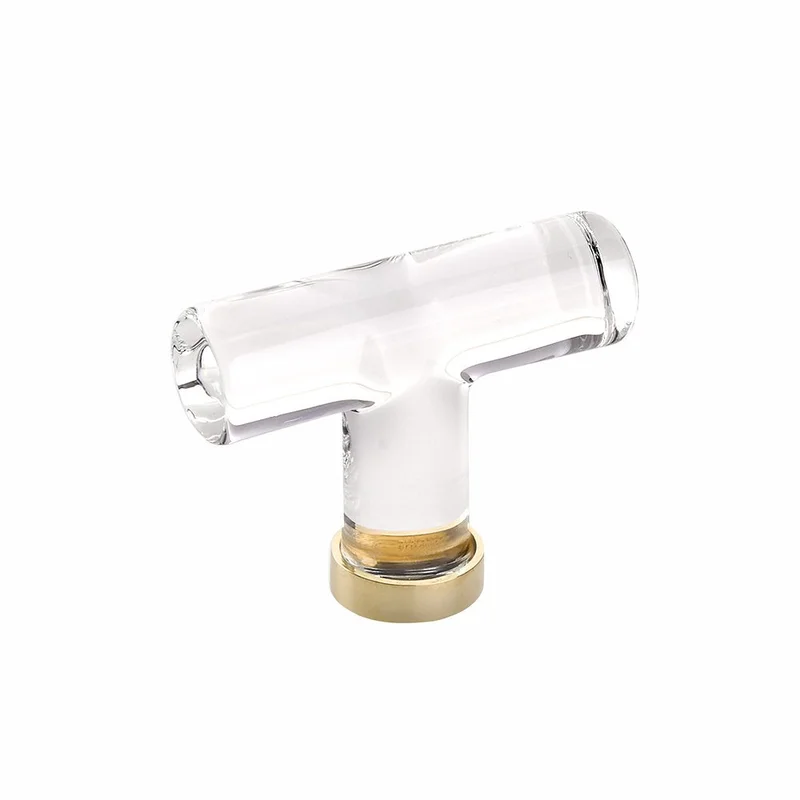 Emtek - Glass Collection - Modern Glass T-Knob Cabinet Knob