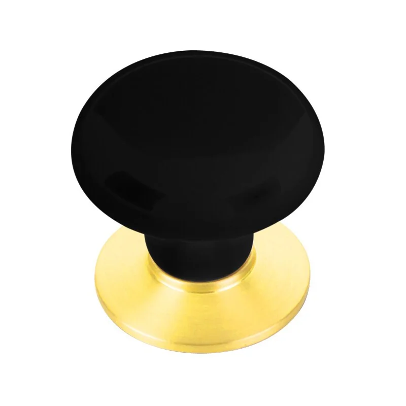 Emtek - Porcelain Collection - Ebony Porcelain Cabinet Knob