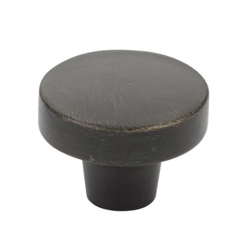Emtek - Sandcast Bronze Collection - Rustic Modern Round Cabinet Knob