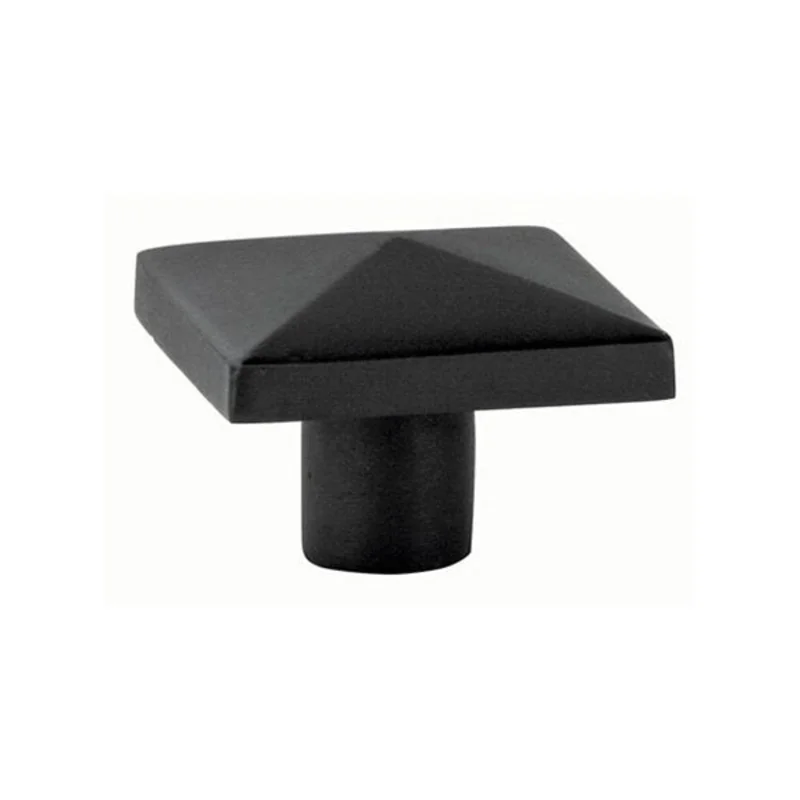 Emtek - Sandcast Bronze Collection - Sandcast Bronze Square Cabinet Knob