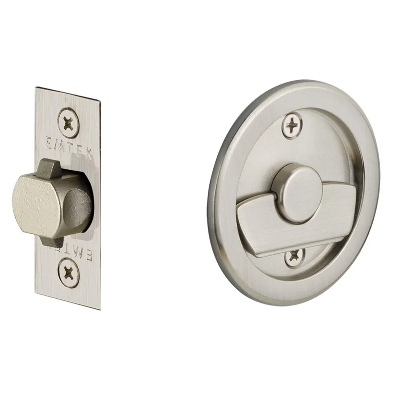 Emtek Tubular Round Privacy Pocket Door Lock
