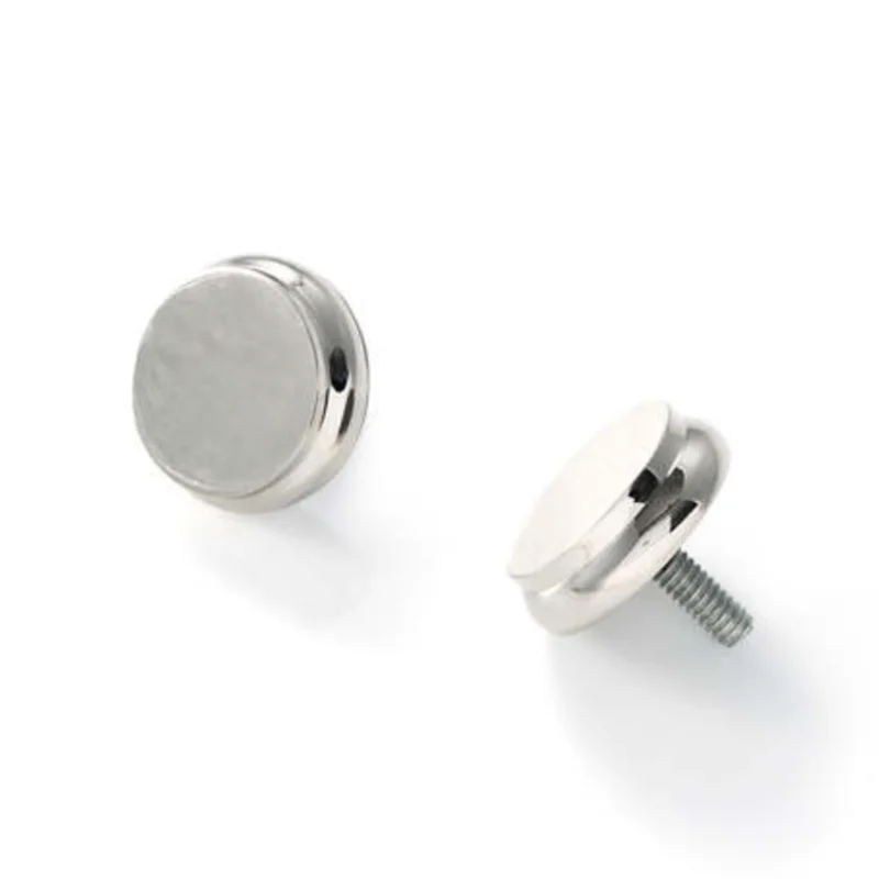 End Cap Finials - Polished Nickel, Set of 2