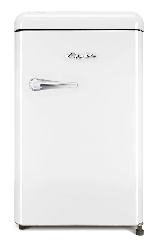 Epic - 21.5 Inch 4.3 cu. ft Retro Compact Refrigerator in White - ECRR43W White