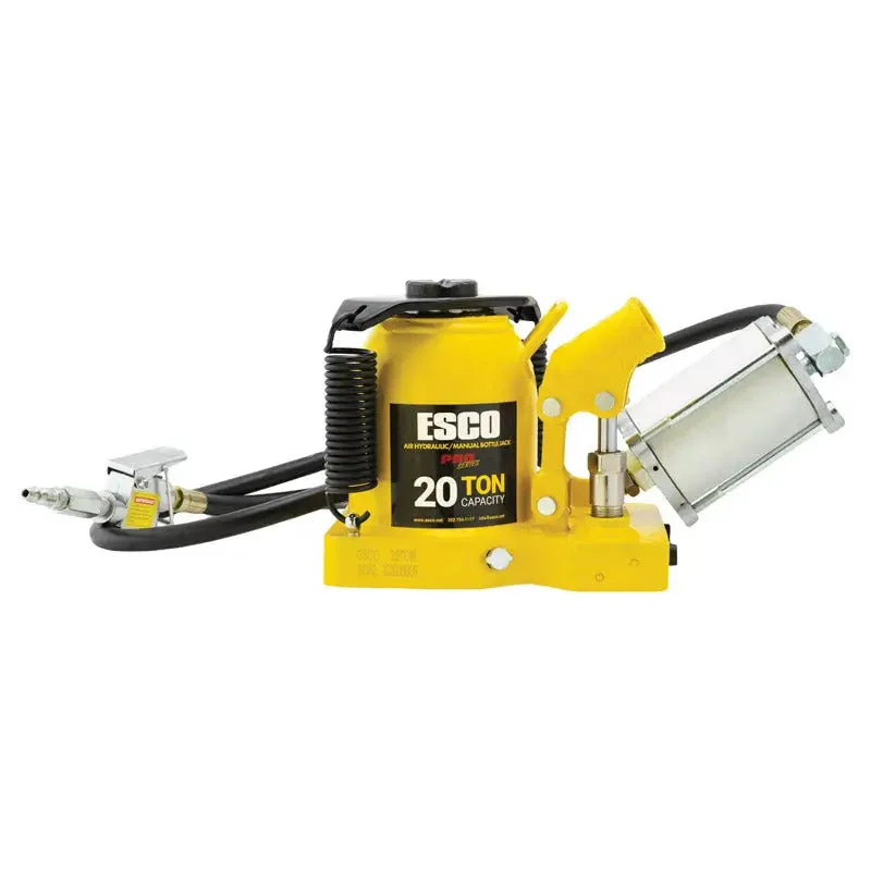 Esco 10382 Pro Series 20 Ton "Shorty" Air Hydraulic Bottle Jack