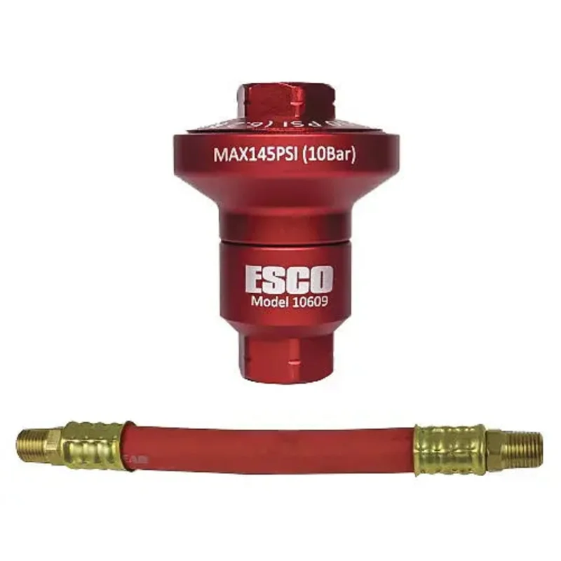 Esco 10609K Air Pressure Reducer w/ 6" Whip-Hose for Air Tools