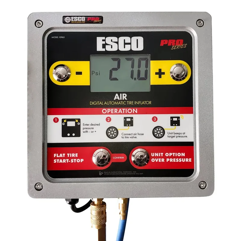 Esco 10965 Digital Wall Mounted Tire Inflator, Aluminum