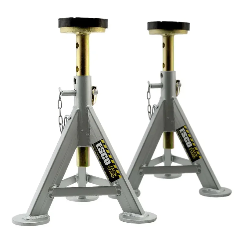 Esco 3 Ton Jack Stand w/ Flat Top Rubber Cushion (Pair) - 10498