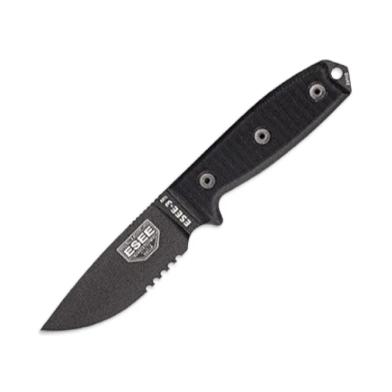 ESEE 3MIL Black Serrated