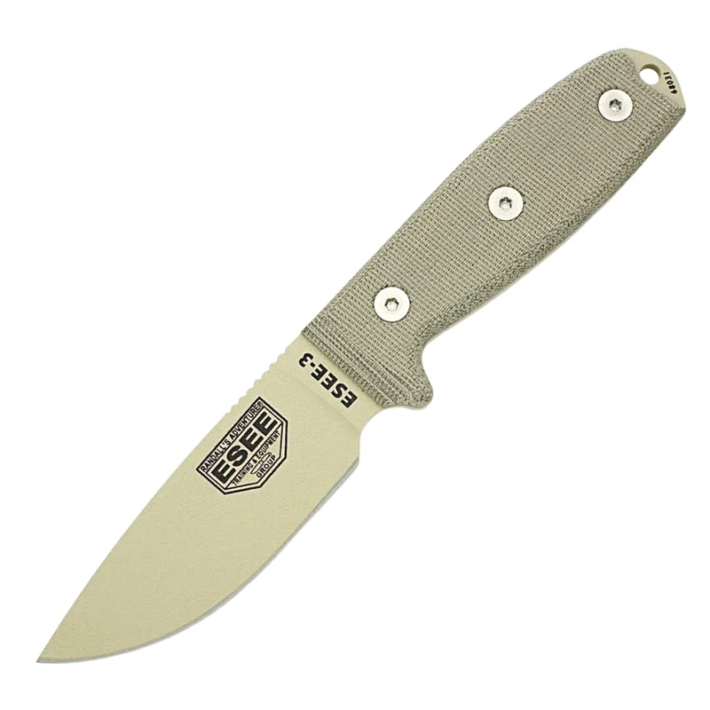ESEE 3PM-DT - Model 3 Desert Tan Blade