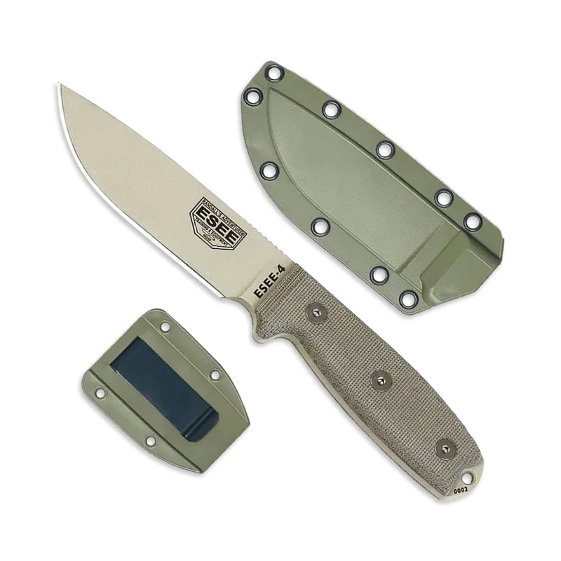 ESEE 4P-DT - Plain Edge Desert Tan Blade