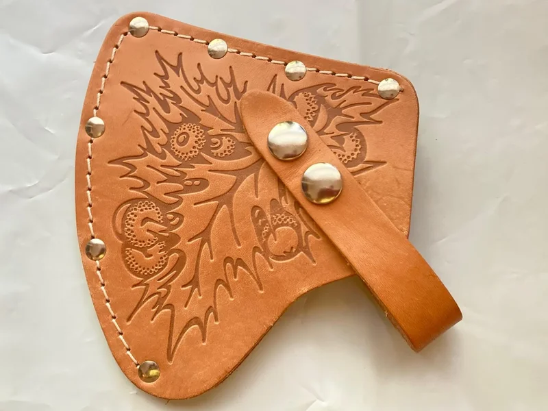 Estwing #5 Hatchet Sheath Acorn Pattern USA
