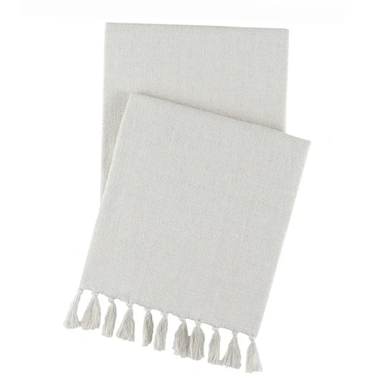 Evelyn Linen Throw, Plaster