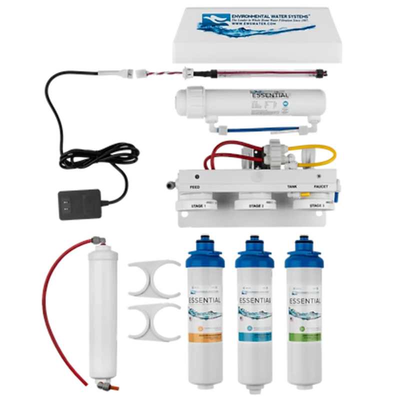EWS - Reverse Osmosis Systems - Essential Ultraviolet (UV) RO4 4-Stage Filtration System (w/ Dispenser)