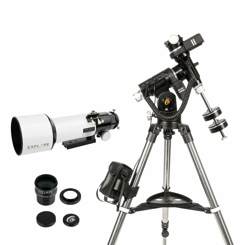 Explore Scientific FCD100 ED80 Triplet APO Package with 0.8x Reducer & iEXOS-100