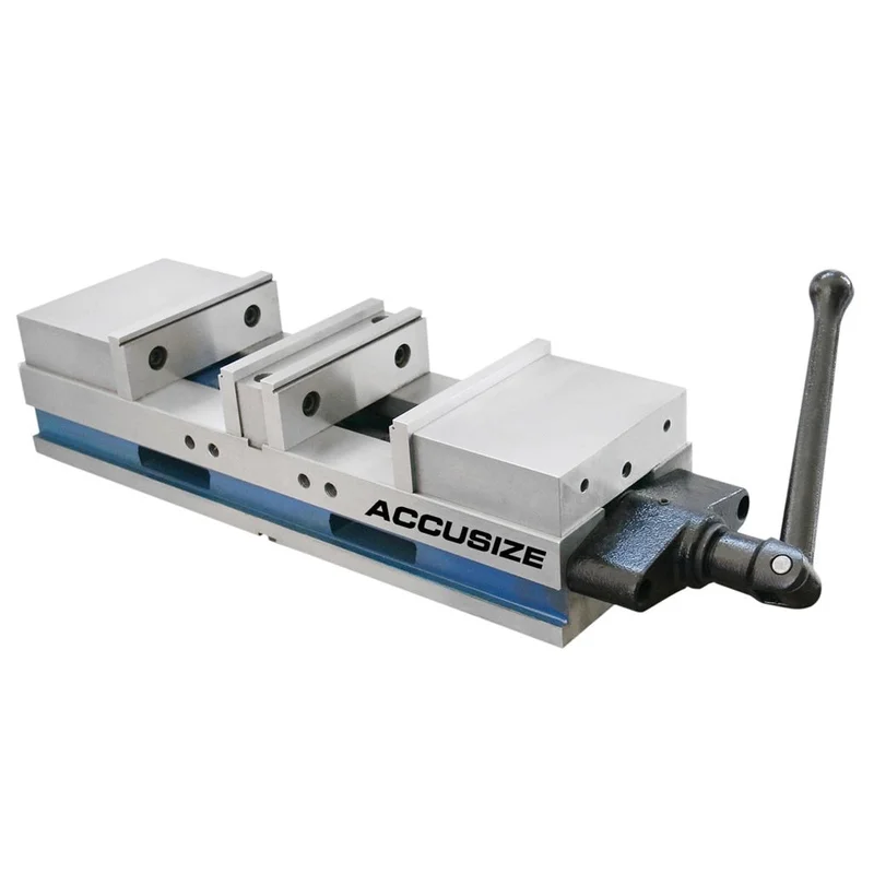 FA42-1242, 6" Double Lock Angle Tight Precision Machine Vise with 2 Clamping Station