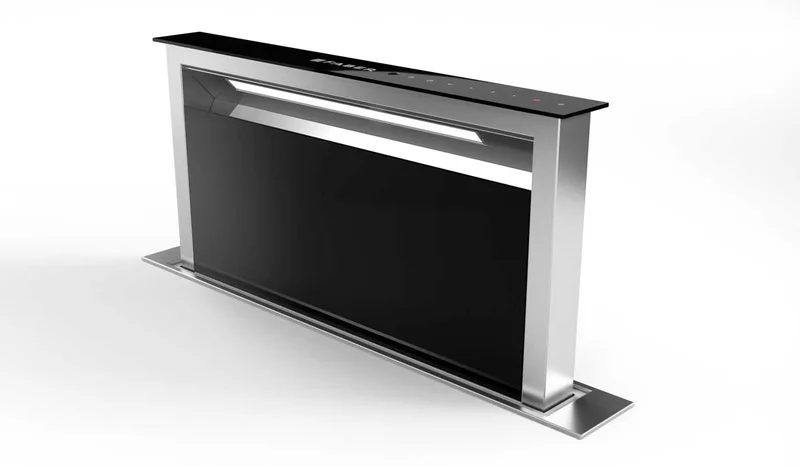 Faber - 36 Inch 600 CFM Scirocco Lux Downdraft Vent in Black - SCLX3615BKNB-B Black