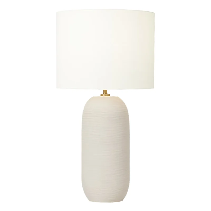 Fanny Slim Table Lamp, Matte Concrete, 28"H