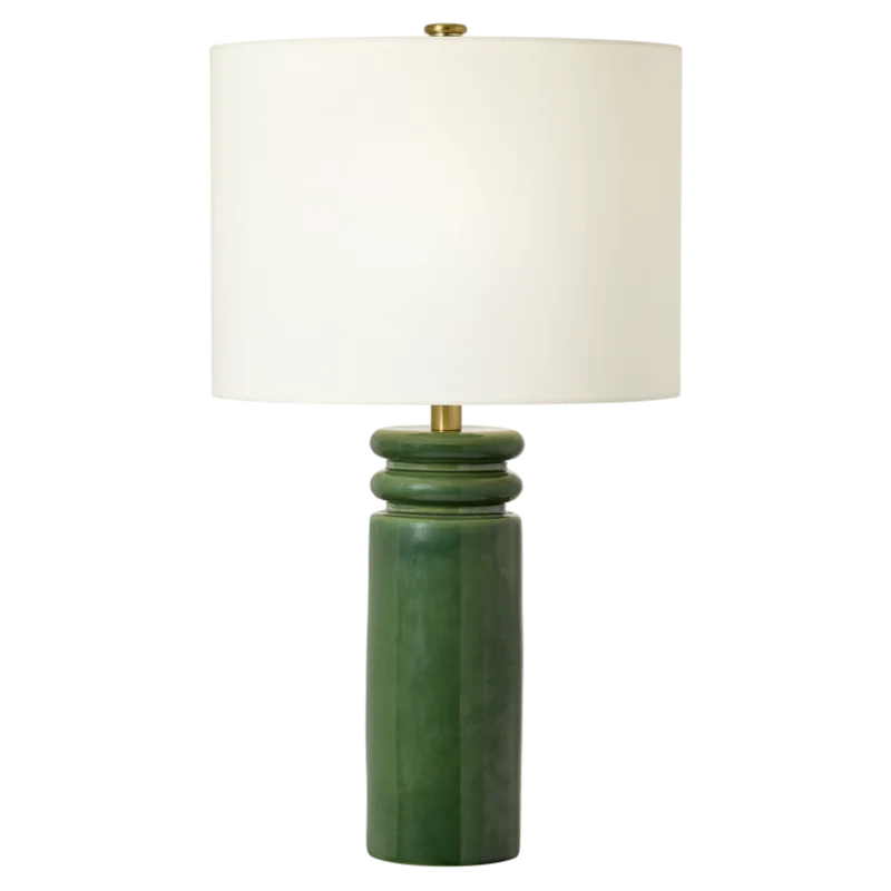 Feikudo Medium Table Lamp, Glossy Light Green