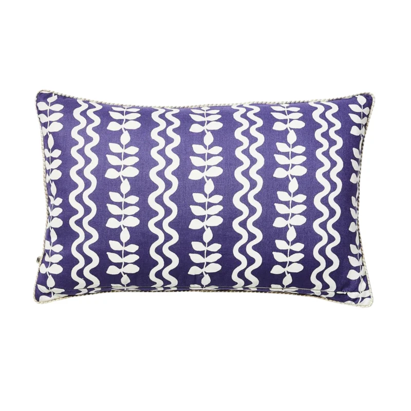 Ferns & Waves Yves Klein Blue, 24 x 16