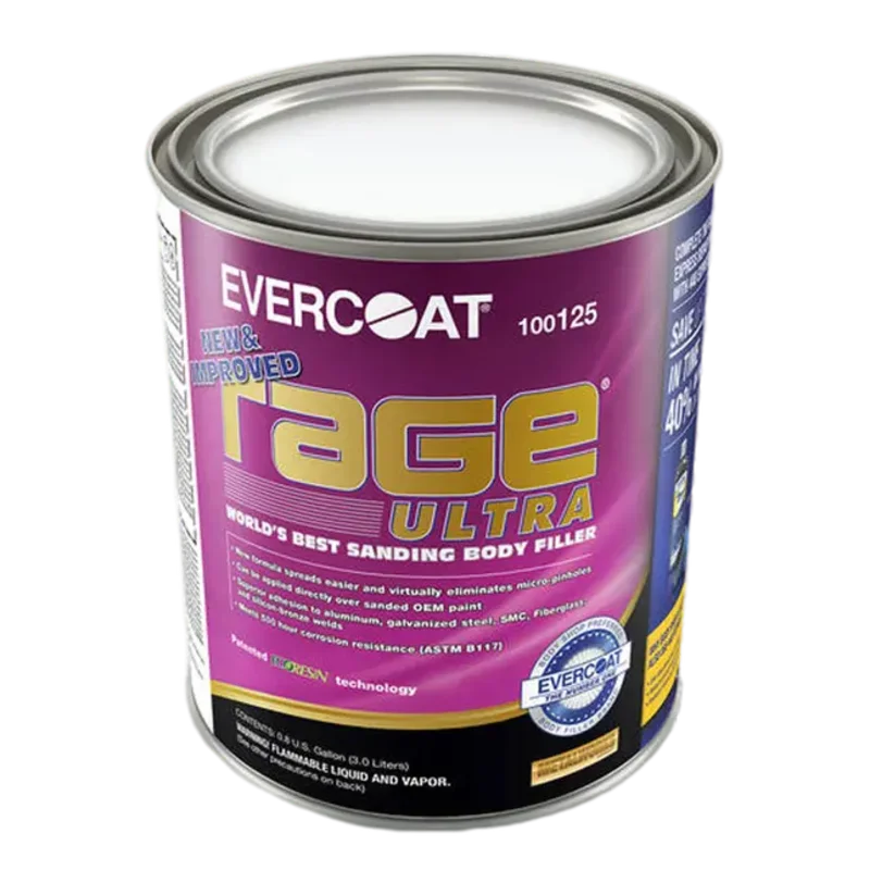Fibre-Glass Evercoat FIB-125 Rage Ultra Sanding Body Filler, Gallon