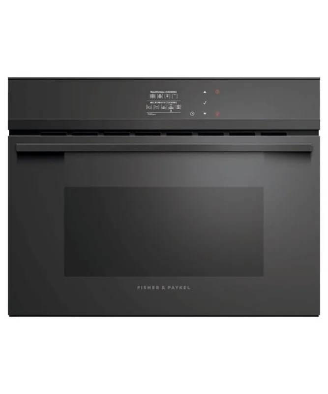 Fisher Paykel - 1.3 cu. ft Speed Wall Oven in Black - OM24NDBB1 Black