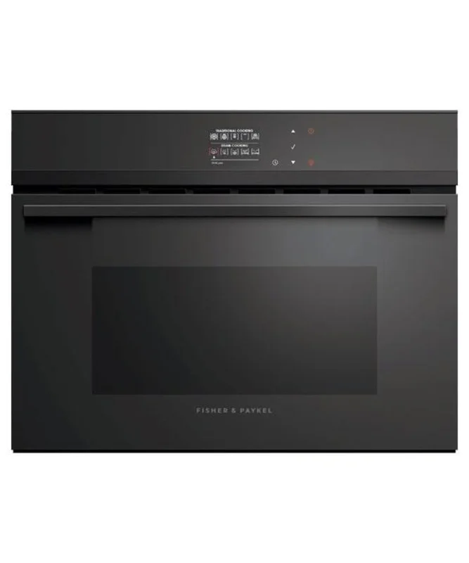 Fisher Paykel - 1.3 cu. ft Steam Wall Oven in Black - OS24NDBB1 Black
