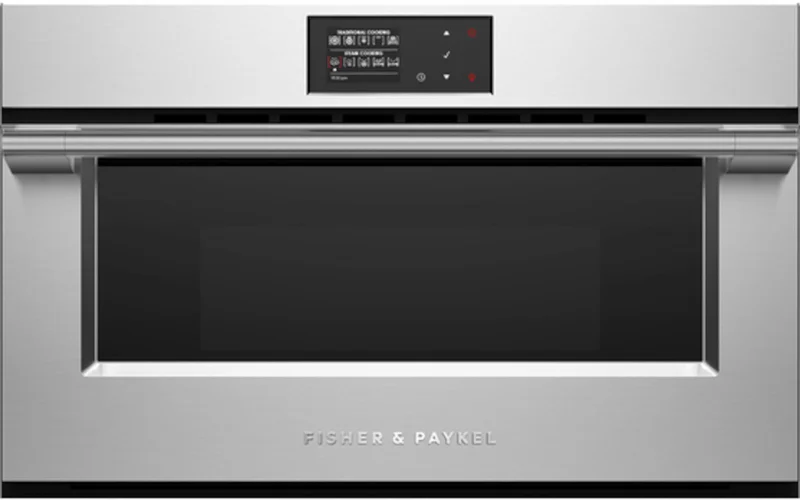 Fisher & Paykel - 1.3 cu. ft Steam Wall Oven in Stainless - OS30NPX1 Stainless