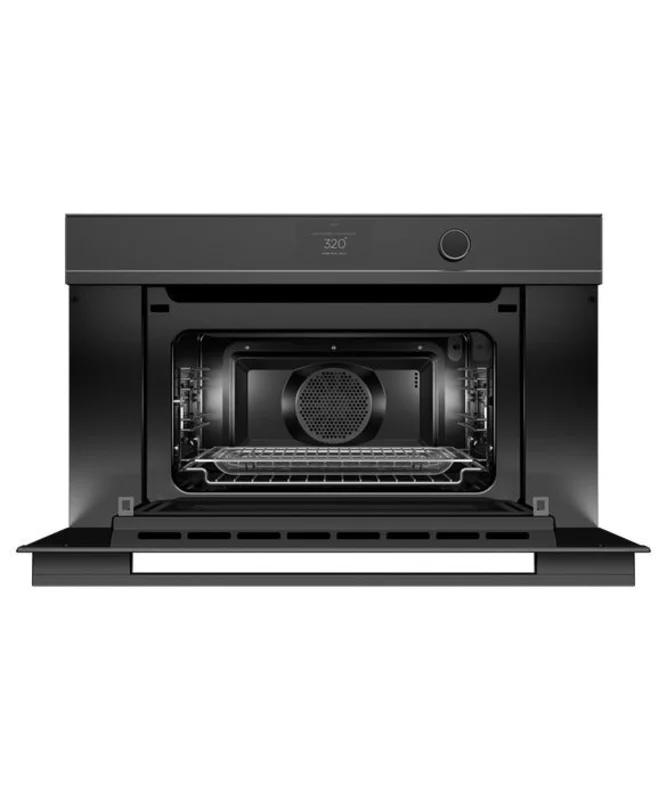 Fisher & Paykel - 1.7 cu. ft Single Wall Oven in Black - OM30NDTDB1 Black