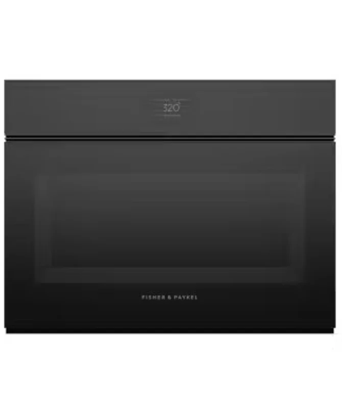 Fisher & Paykel - 1.7 cu. ft Speed Wall Oven in Black - OM24NMTNB1 Black