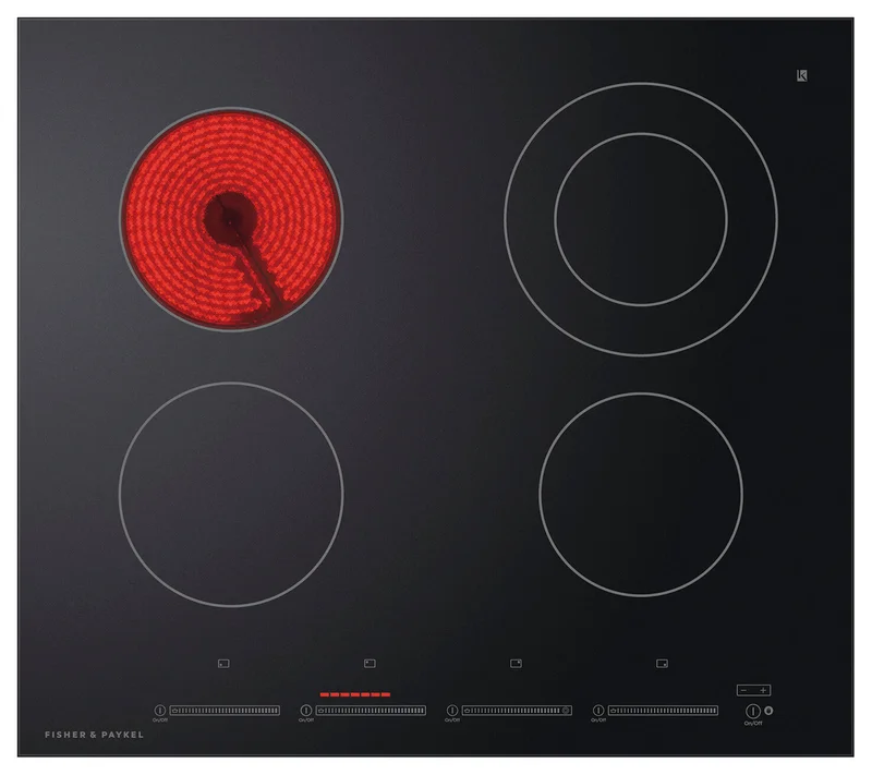 Fisher & Paykel - 24 Inch Electric Cooktop in Black - CE244DTB1 Black