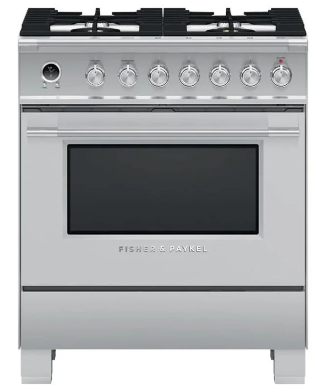 Fisher Paykel - 3.5 cu. ft Dual Fuel Range in Stainless - OR30SCG6X1 Stainless