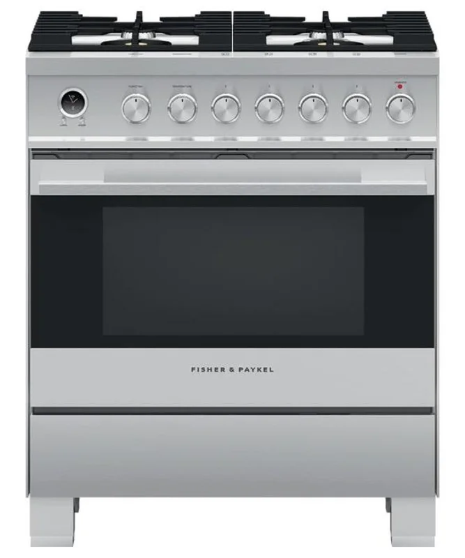 Fisher Paykel - 3.5 cu. ft Dual Fuel Range in Stainless - OR30SDG6X1 Stainless