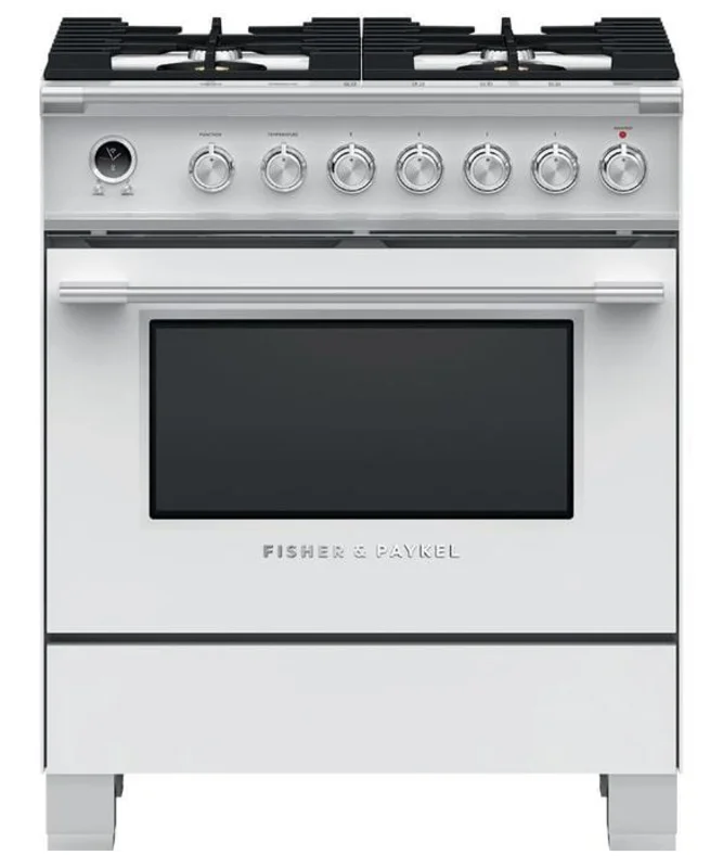 Fisher Paykel - 3.5 cu. ft Dual Fuel Range in White - OR30SCG6W1 White