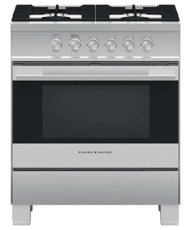 Fisher Paykel - 3.5 cu. ft Gas Range in Stainless - OR30SDG4X1 Stainless