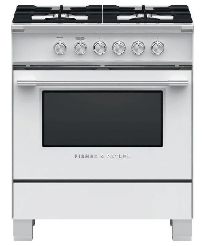 Fisher Paykel - 3.5 cu. ft Gas Range in White - OR30SCG4W1 White