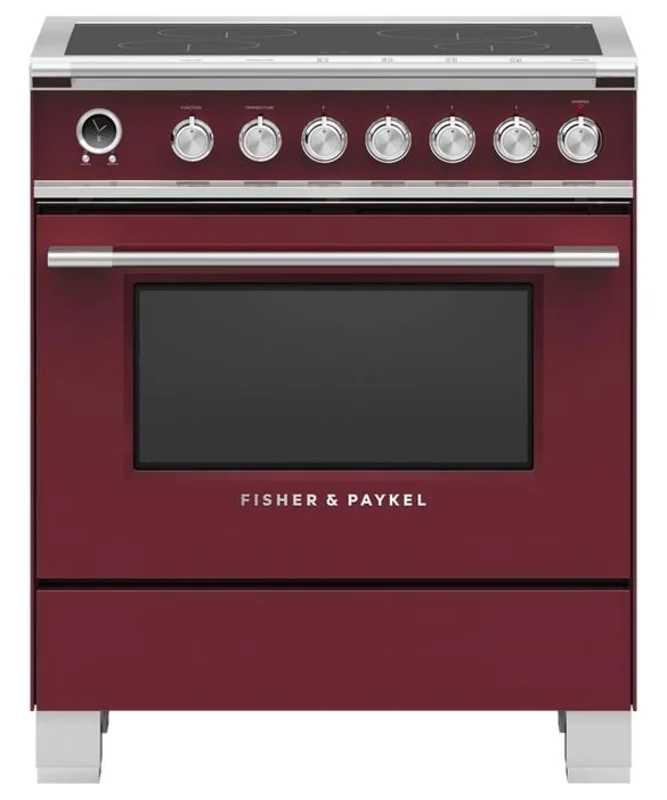 Fisher Paykel - 3.5 cu. ft Induction Range in Red - OR30SCI6R1 Red