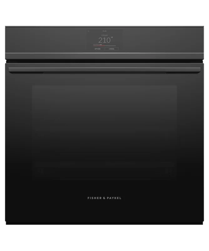 Fisher Paykel - 3 cu. ft Steam Combination Wall Oven in Black - OS24SDTB1 Black