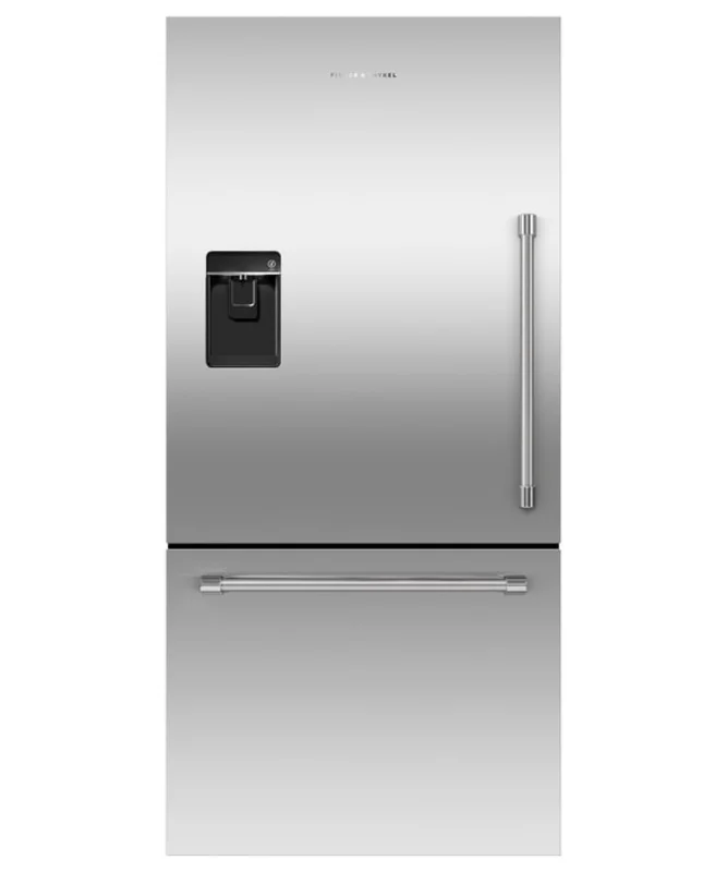 Fisher Paykel - 31.09375 Inch 17.1 cu. ft Bottom Mount Refrigerator in Stainless - RF170WLKUX6 Stainless