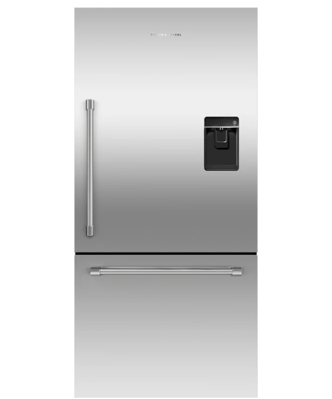 Fisher Paykel - 31.09375 Inch 17.1 cu. ft Bottom Mount Refrigerator in Stainless - RF170WRKUX6 Stainless