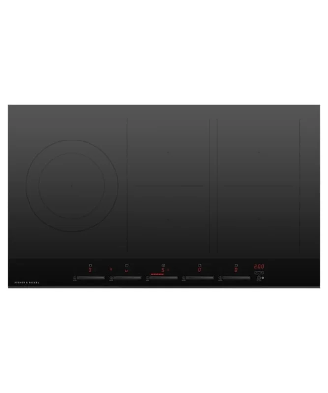 Fisher Paykel - 35.4375 inch wide Induction Cooktop in Black - CI365DTB4 Black