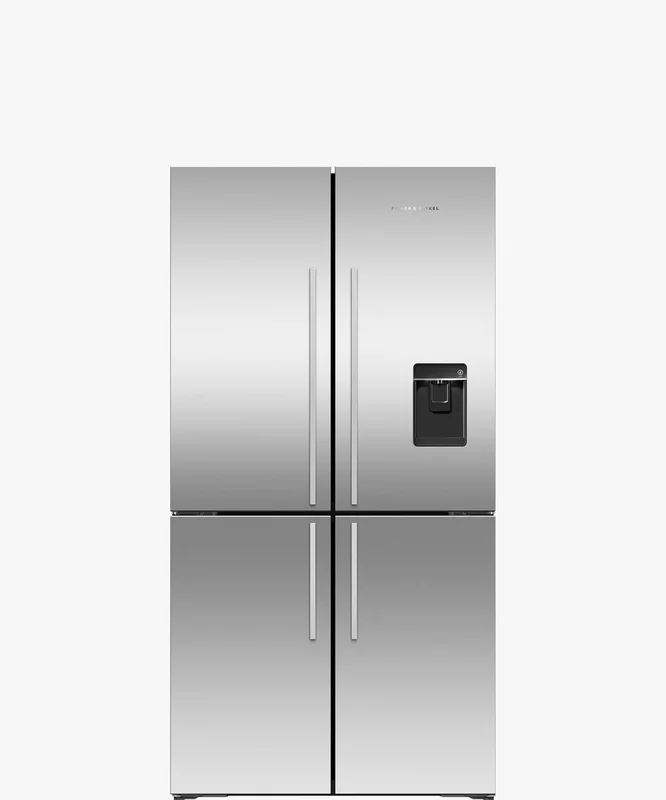 Fisher Paykel - 35.6 Inch 18.9 cu. ft Quad Door Refrigerator in Stainless - RF203QDUVX1 Stainless