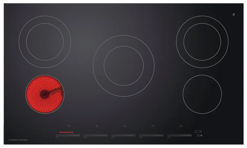 Fisher & Paykel - 36 Inch Electric Cooktop in Black - CE365DTB1 Black