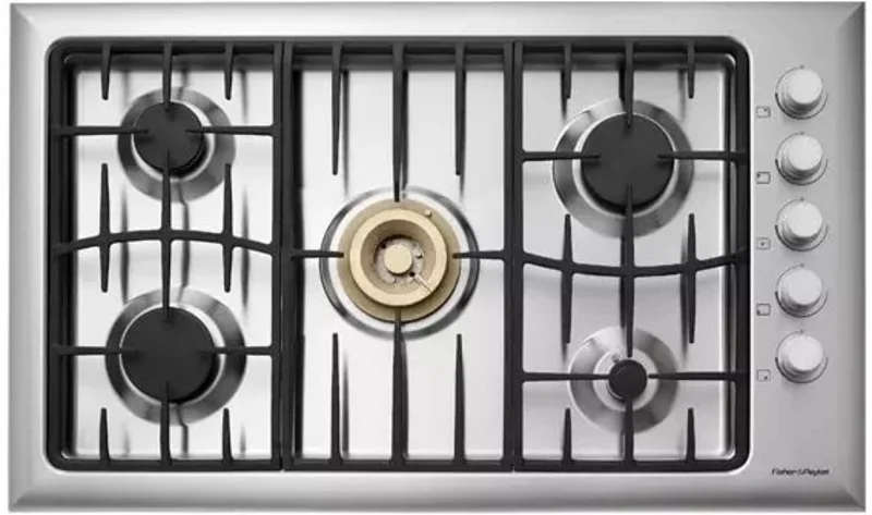 Fisher Paykel - 36 inch wide Gas Cooktop in Stainless - CG365DWACX1 Stainless