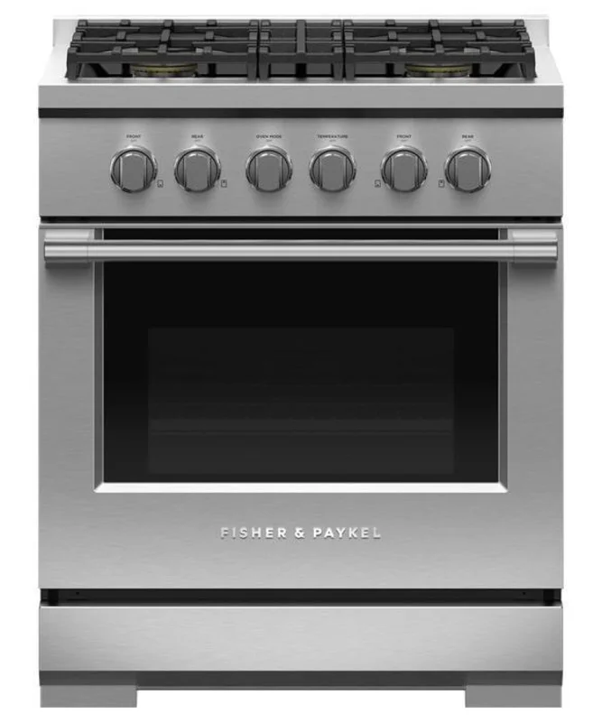 Fisher Paykel - 4.6 cu. ft Gas Range in Stainless - RGV3-304-L Stainless
